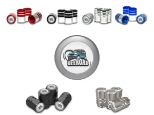Wheel Valve Stem Caps for SUVs Tuning Design